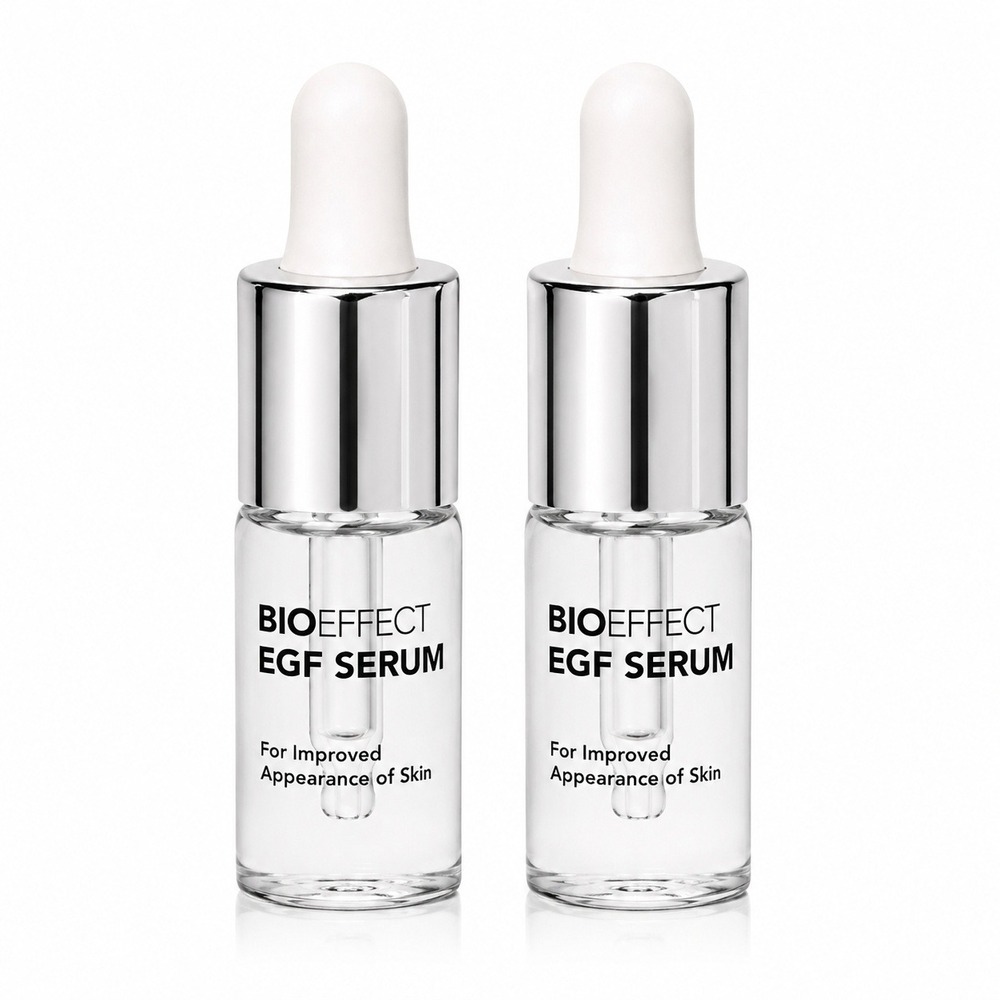 BIOEFFECT EGF Serum Set of 2 Travel Sizes 2.5ml Each Anti-Aging Face Treatment